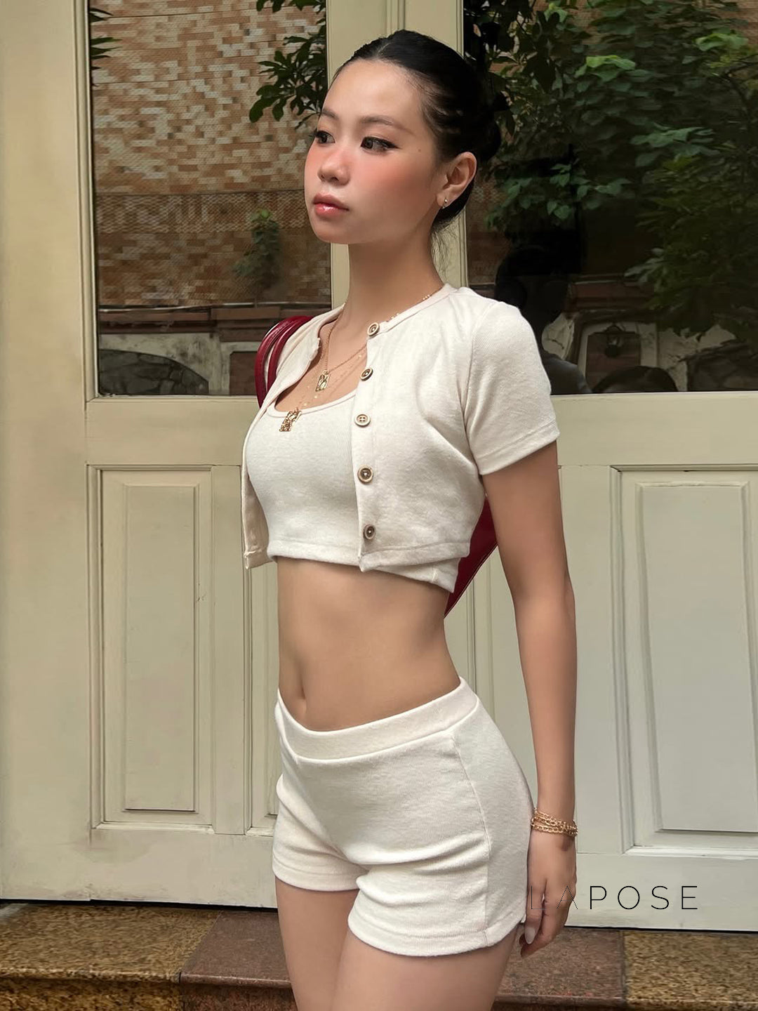 Harlowe Ribbed Knit Three-Piece Set [85FI5M26]
