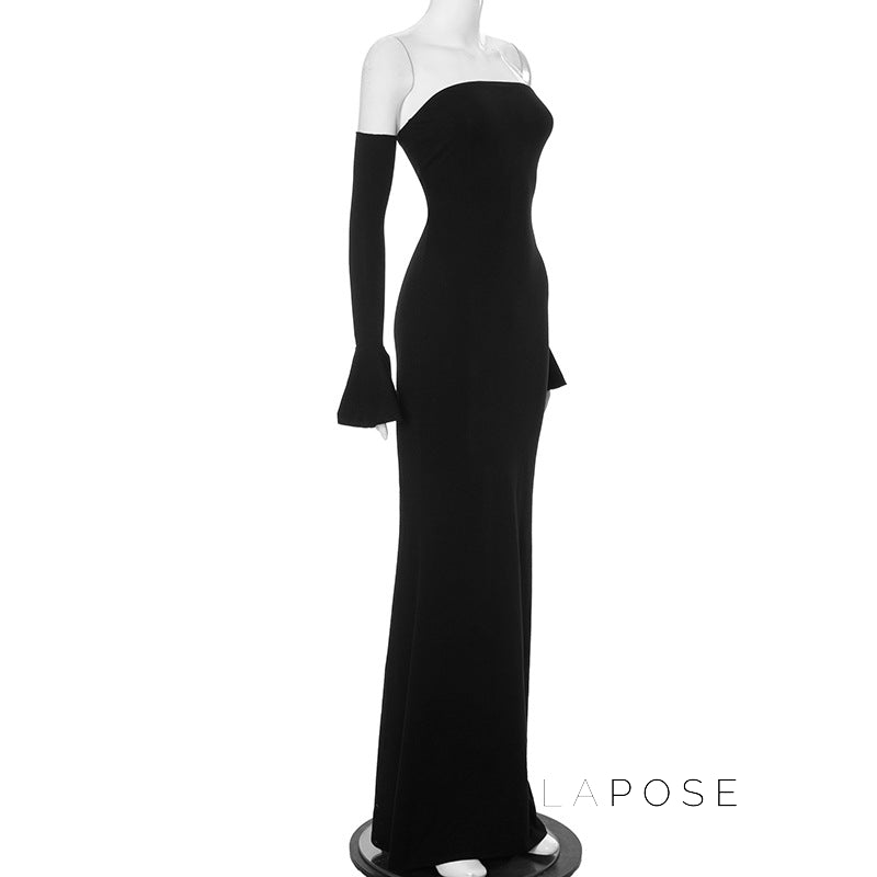 Haydee Off Shoulder Fishtail Dress [OQ4E1AZF]