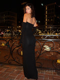 Haydee Off Shoulder Fishtail Dress [WWZHXXT6]