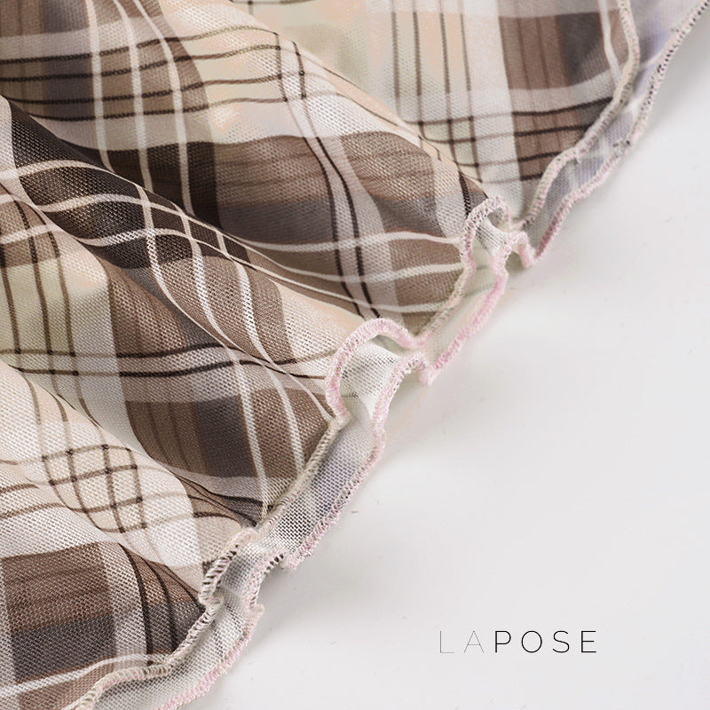 Hayzlee Plaid Bow Midi Skirt [0N6JUI6E]