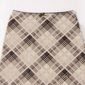 Hayzlee Plaid Bow Midi Skirt [N121O6SJ]