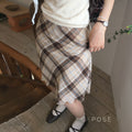 Hayzlee Plaid Bow Midi Skirt [W9H8XEHM]