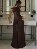 Hazelynn One Shoulder Mesh Maxi Dress [2PMHRZ9B]