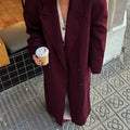 Heavenleigh Wine Red Trench Coat [XYF8CHOY]