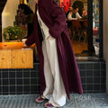 Heavenleigh Wine Red Trench Coat [2TCQVGLS]