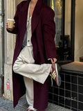 Heavenleigh Wine Red Trench Coat [SIC8AAKE]
