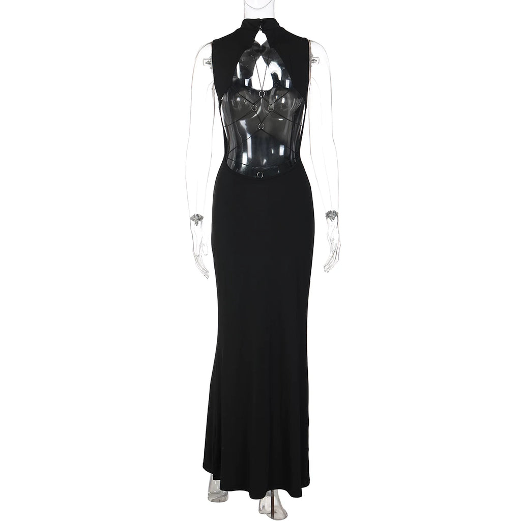 LaPose - Helaina Backless Cut-Out Maxi Dress