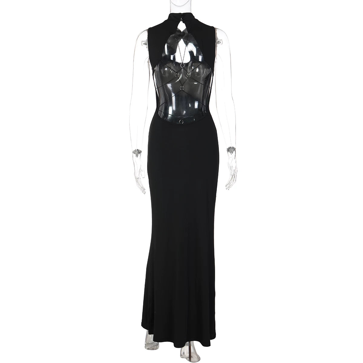 LaPose - Helaina Backless Cut-Out Maxi Dress