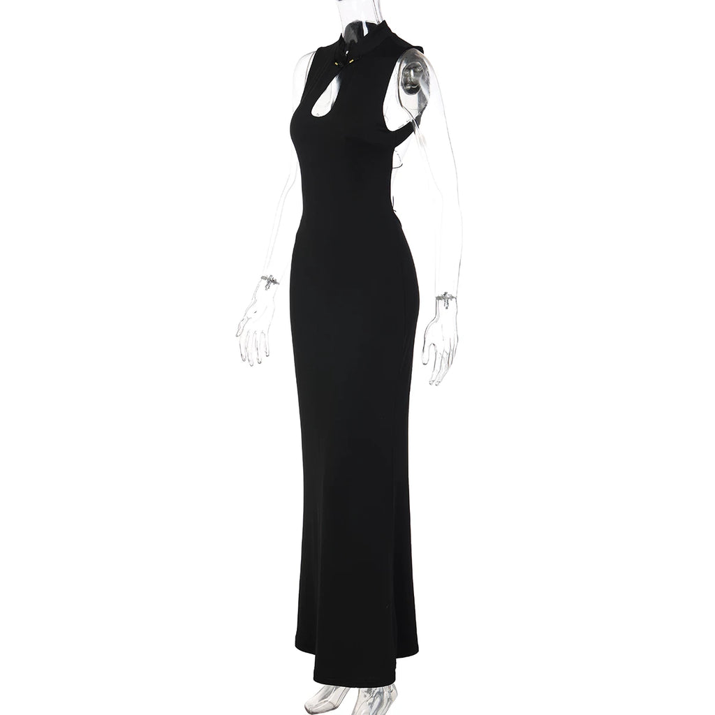 LaPose - Helaina Backless Cut-Out Maxi Dress