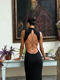 LaPose - Helaina Backless Cut-Out Maxi Dress