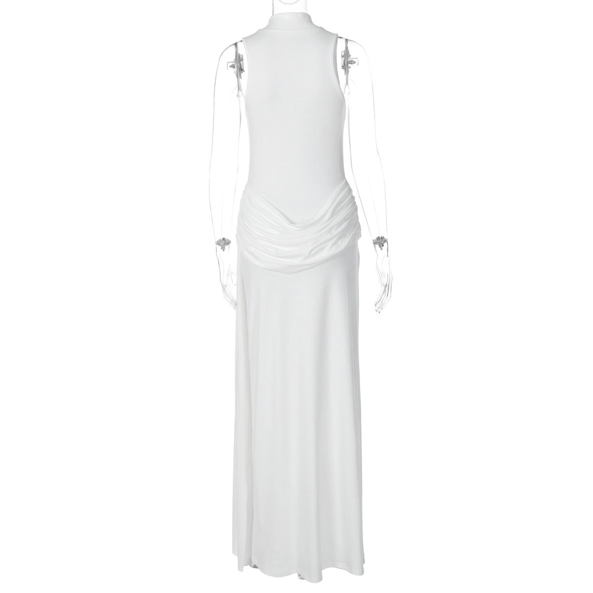 High Neck Slit Maxi Dress [CJXLYQQM]