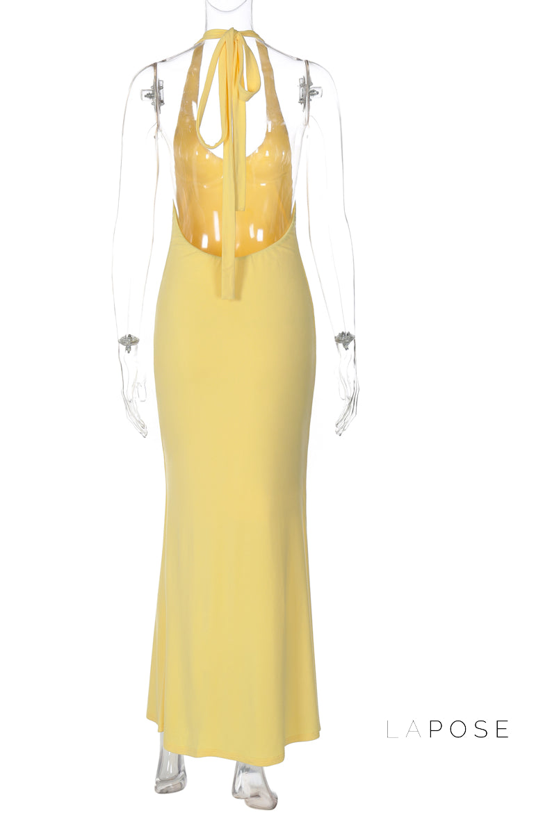 Holley Backless Halter Maxi Dress [KTCUJU26]