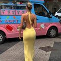 Holley Backless Halter Maxi Dress [SBHN78D4]