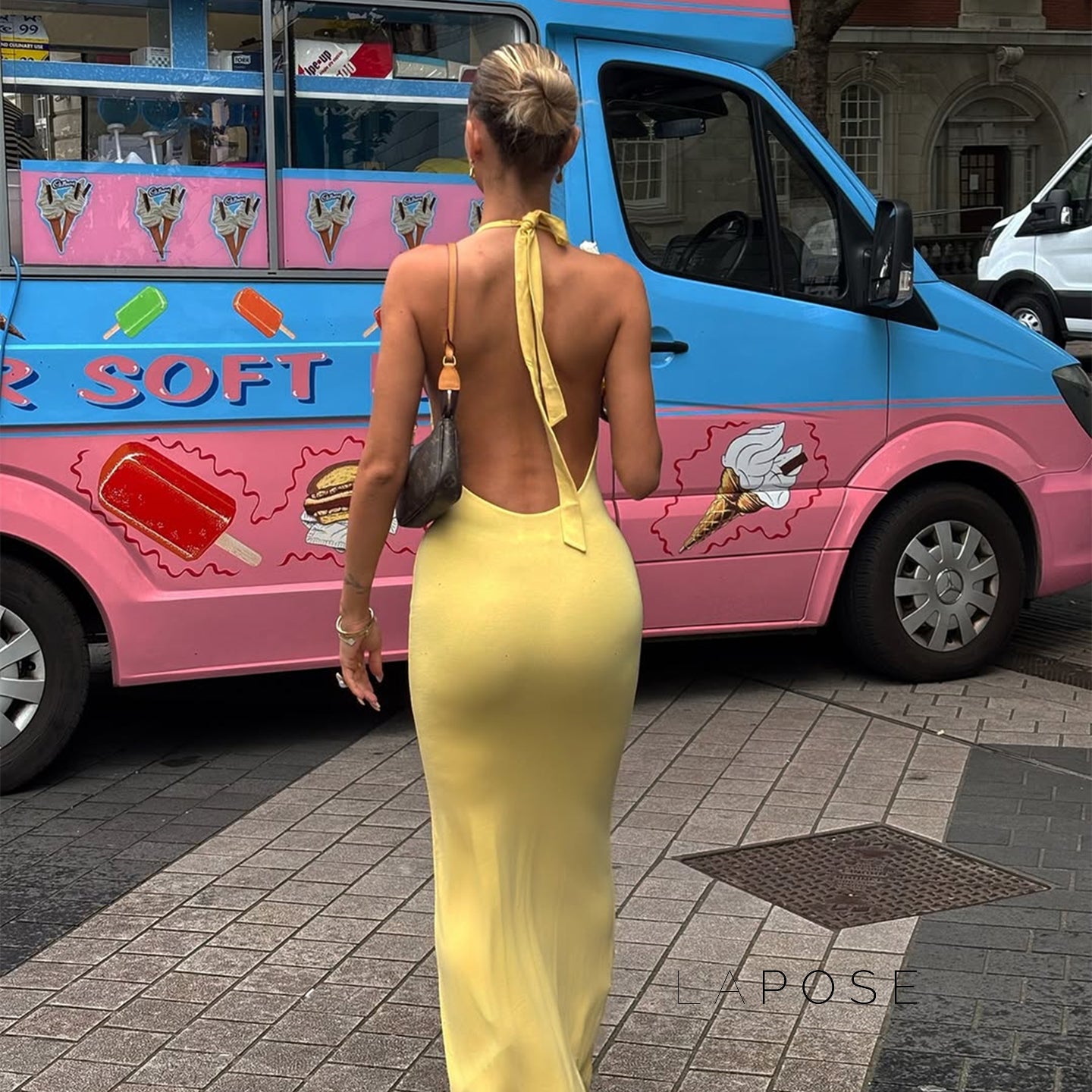 Holley Backless Halter Maxi Dress [SBHN78D4]