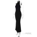 Iliana Halter Backless Midi Dress [51S98M46]