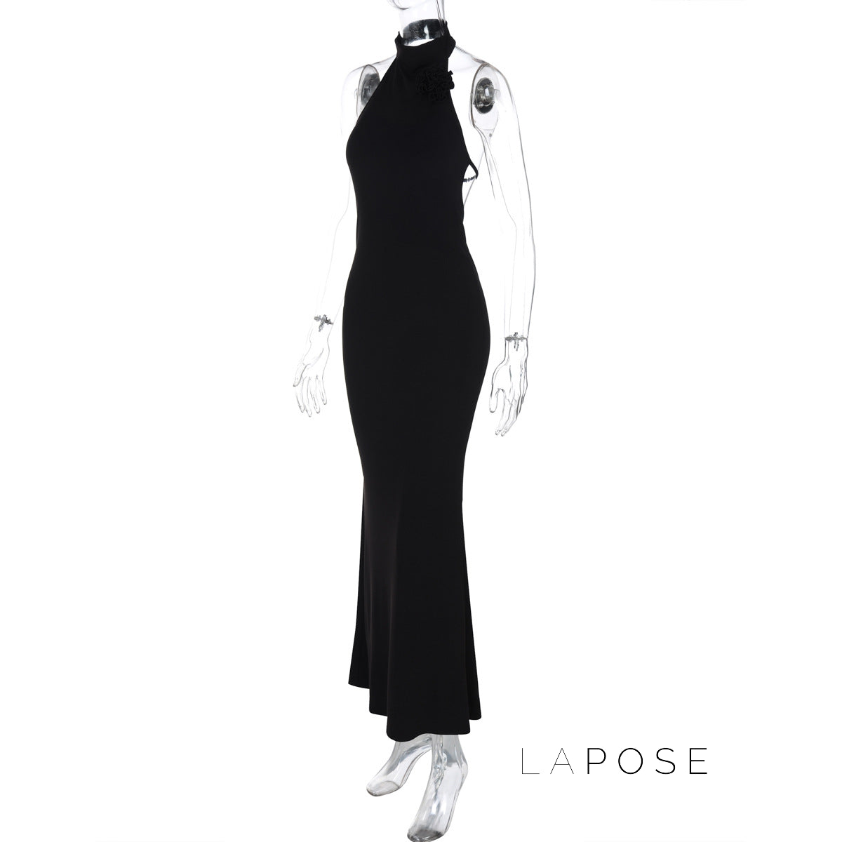 Iliana Halter Backless Midi Dress [51S98M46]
