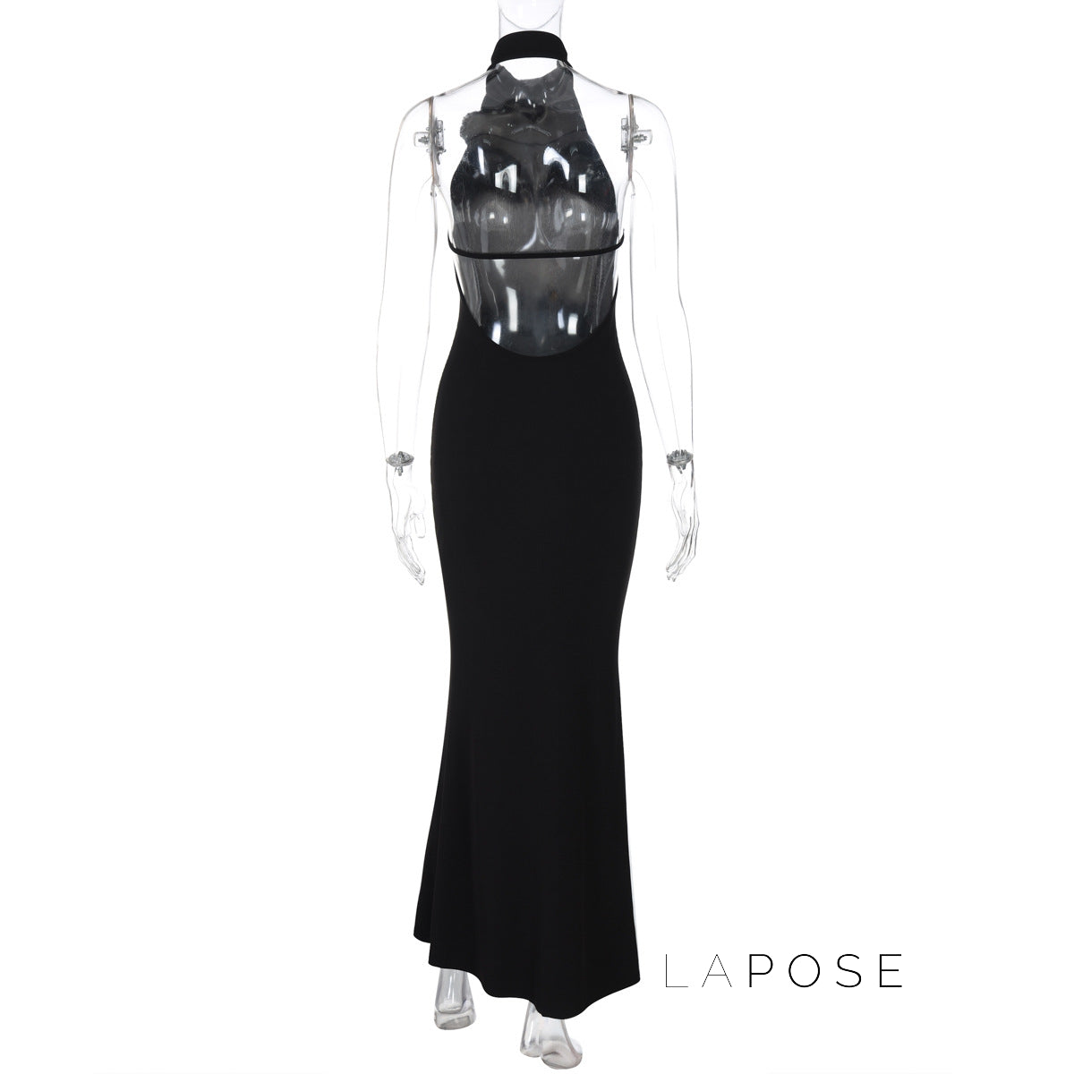 Iliana Halter Backless Midi Dress [ESPOZNIY]