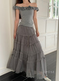 Inaaya Floral Off-Shoulder Skirt Set [3PZLOCQH]