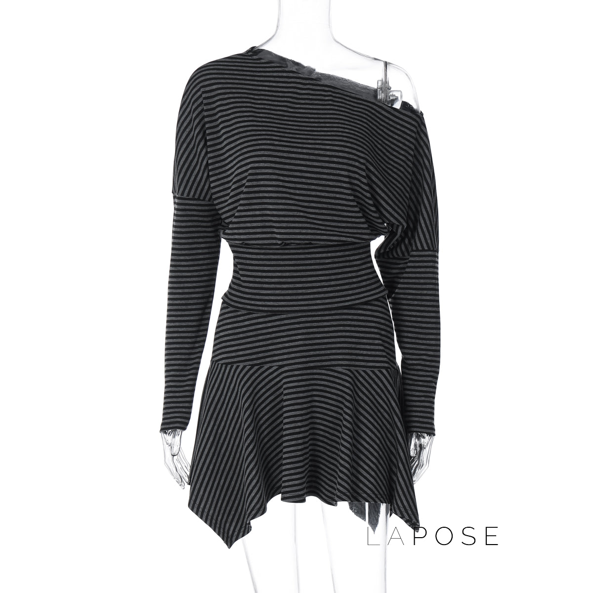 Indya Striped Off-Shoulder Skirt Set [LWAKJEFQ]