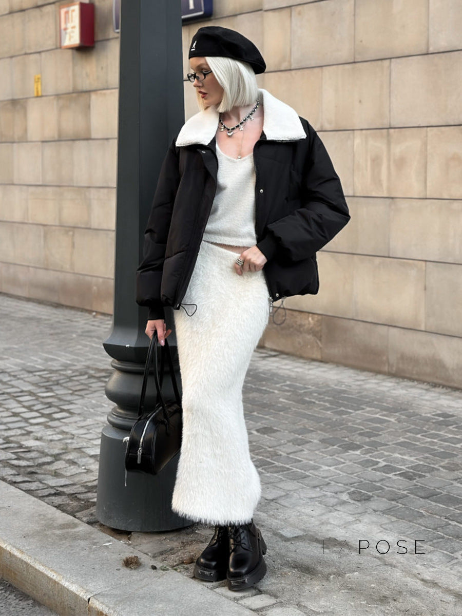 Isadora Faux Fur Maxi Skirt [DAU2Z1OX]