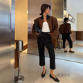 Isela Padded Shoulder Cropped Jacket [9B36VN91]