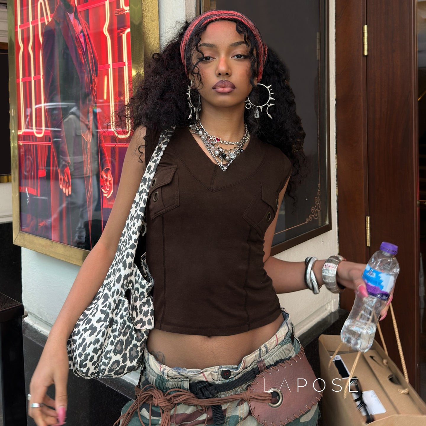 Ishika Fitted V-Neck Crop Top