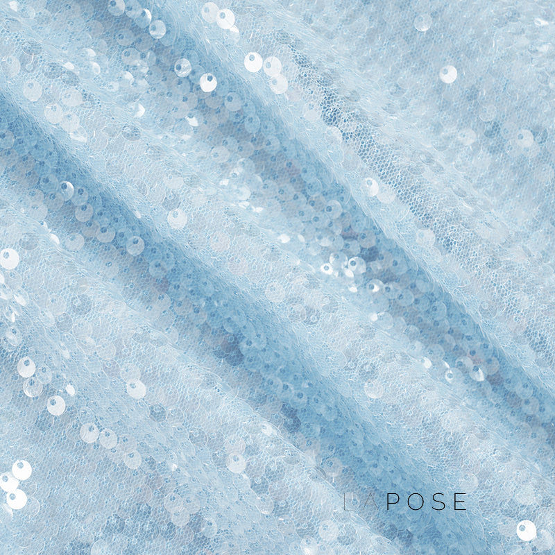 Issabella Blue Sequin Mini Dress [06HYV0S9]
