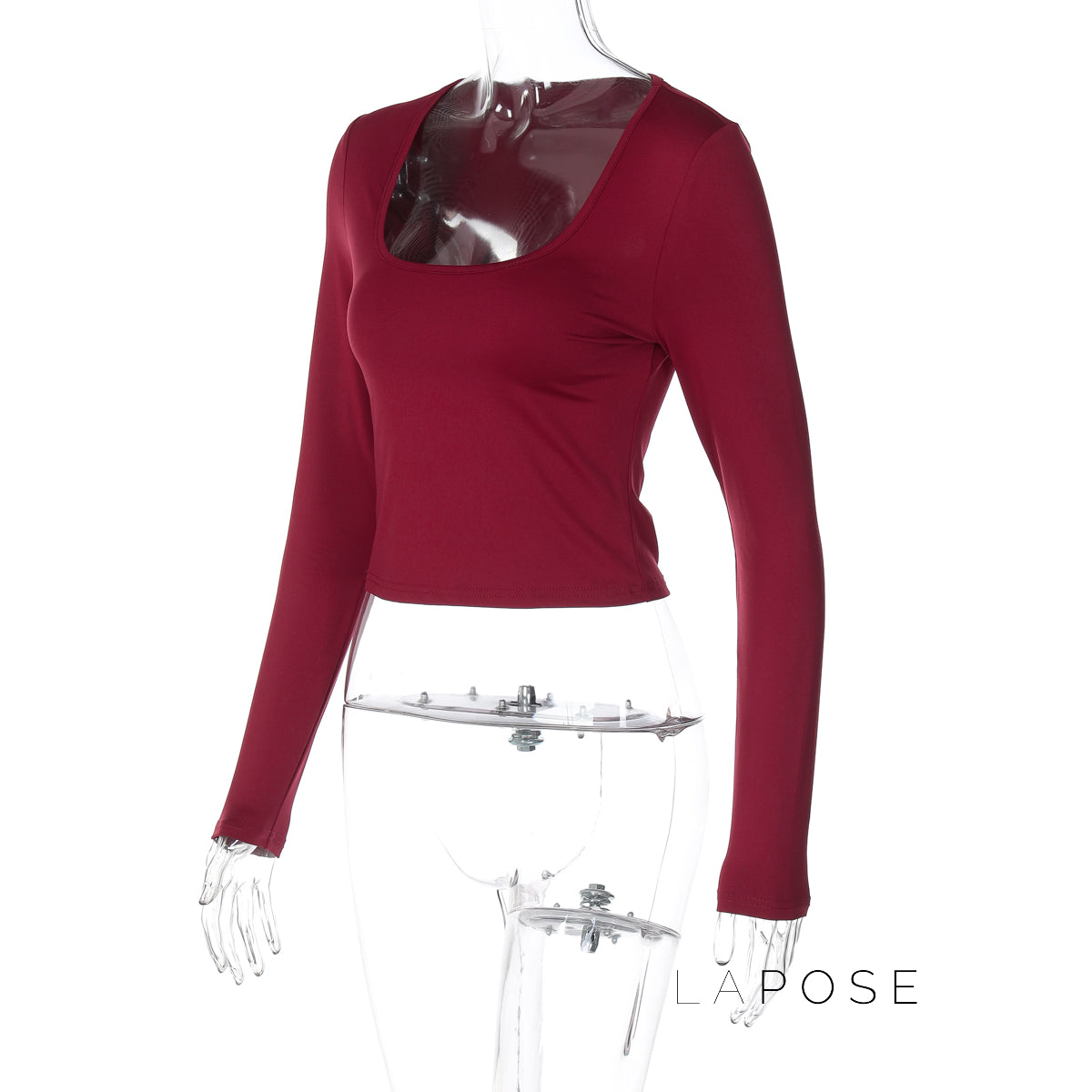 Itzayana Long Sleeve U-Neck Top [IUEF64UC]