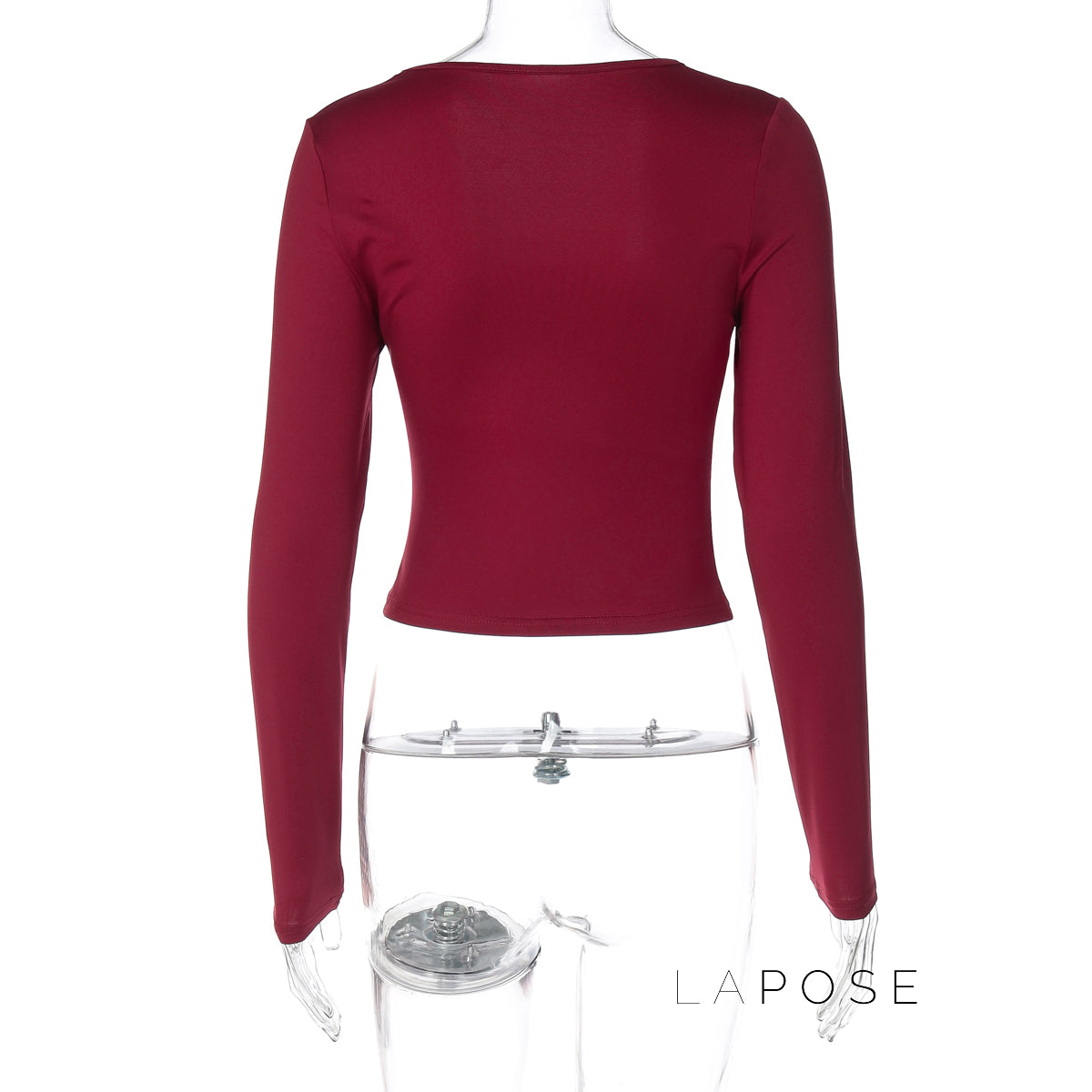 Itzayana Long Sleeve U-Neck Top [XJ4M8969]