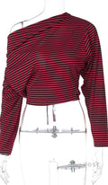 Ivee Slanted Stripe Crop Top [AA89BOPZ]