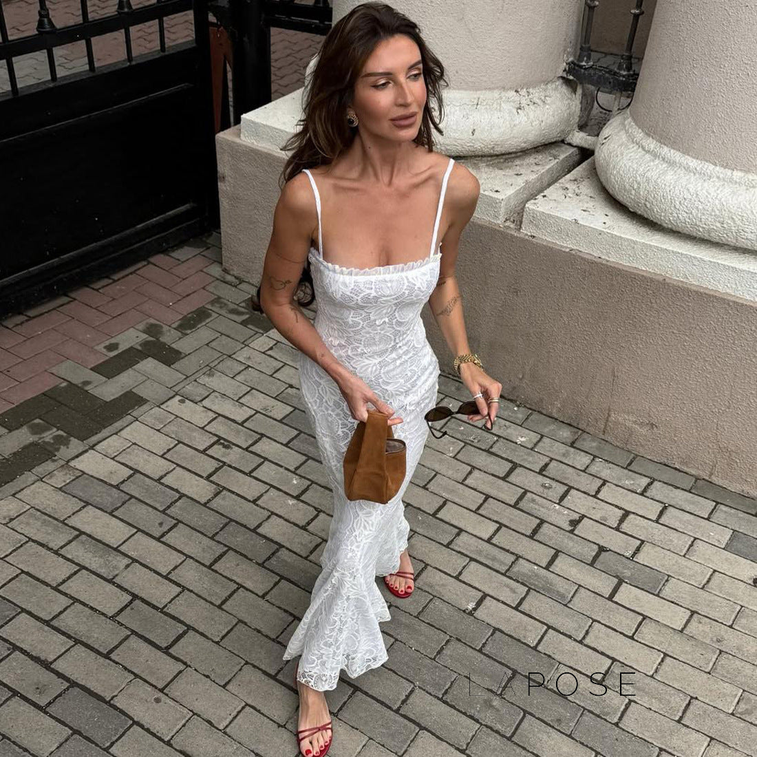 Ivette Lace Bodycon Skirt Set [TBR0SY0T]