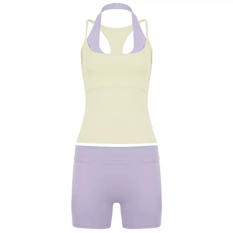 LaPose - Ivory Layered Three Piece Set - Yellow Color