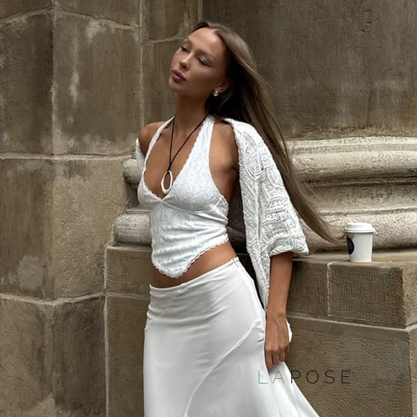 Ivyonna Halter Lace Top [XZR2ISMF]