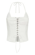 LaPose Iylah Lace Halter Bustier Top
