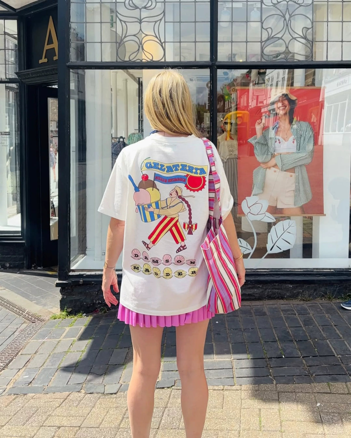 Izabela Gelateria Graphic Oversized T-Shirt