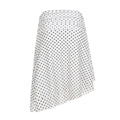 Izel Polka Dot Mesh Midi Skirt