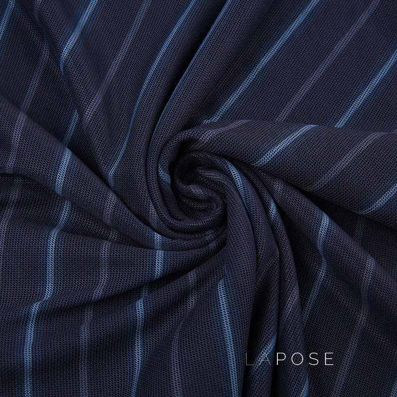 Jaelyn Striped Mesh Midi Skirt [0UC2S49I]