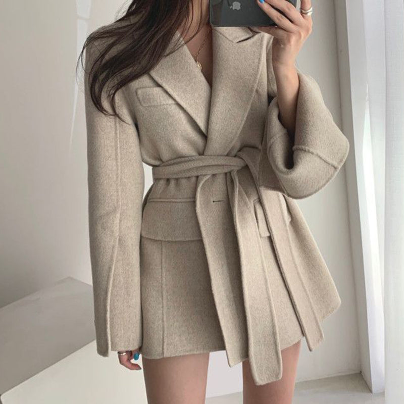 Jalaya Tailored Belted Coat [68825MLK]