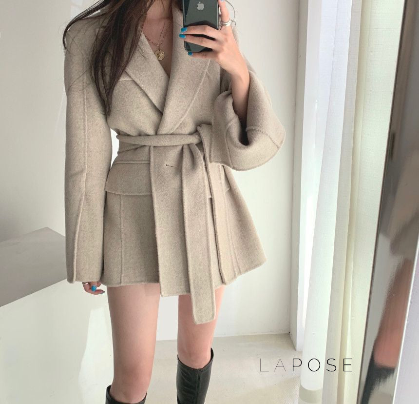 Jalaya Tailored Belted Coat [A7YFHSDF]