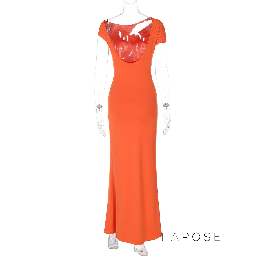 Jaleyah Backless Midi Dress [D7IGAO56]
