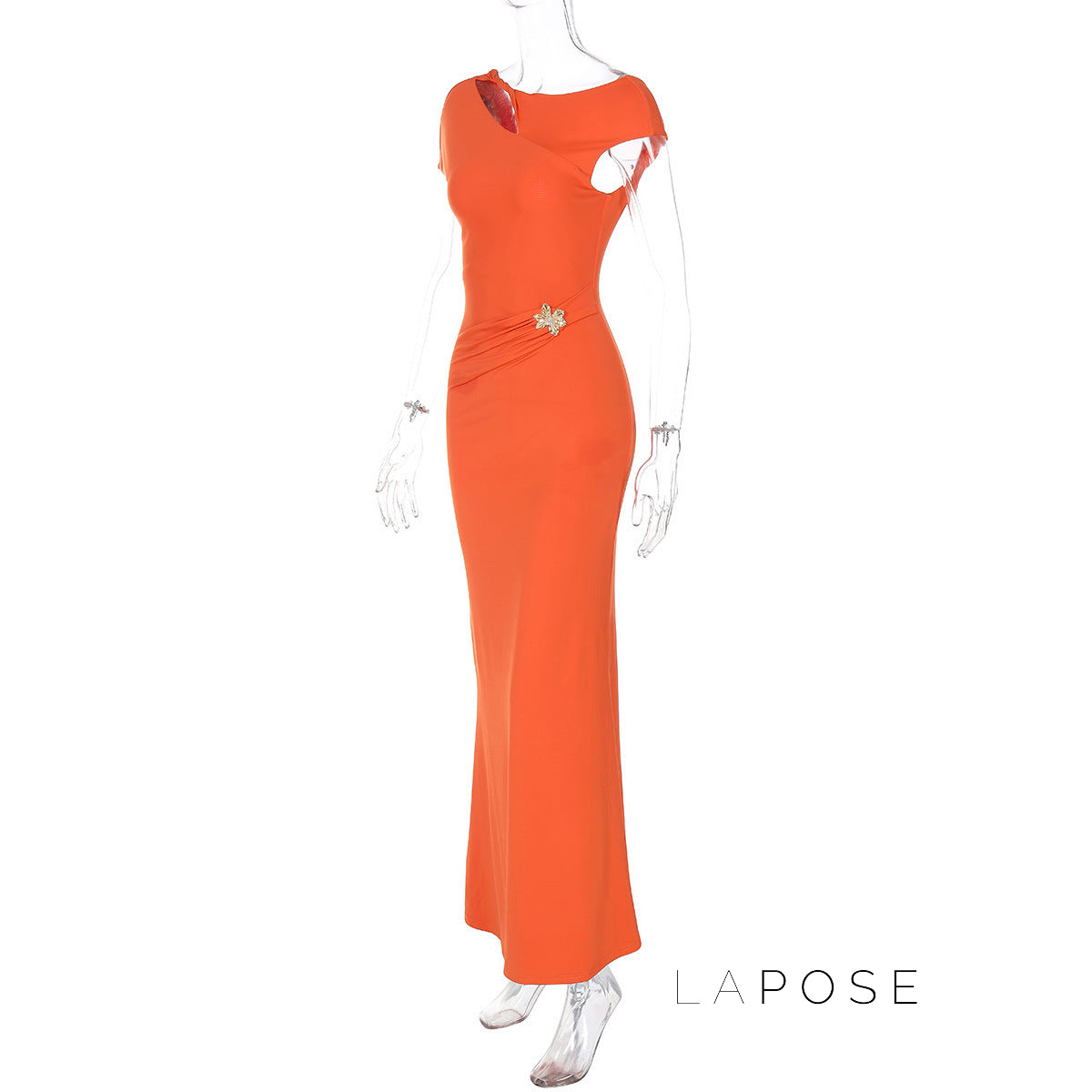 Jaleyah Backless Midi Dress [B7PZ7JJE]