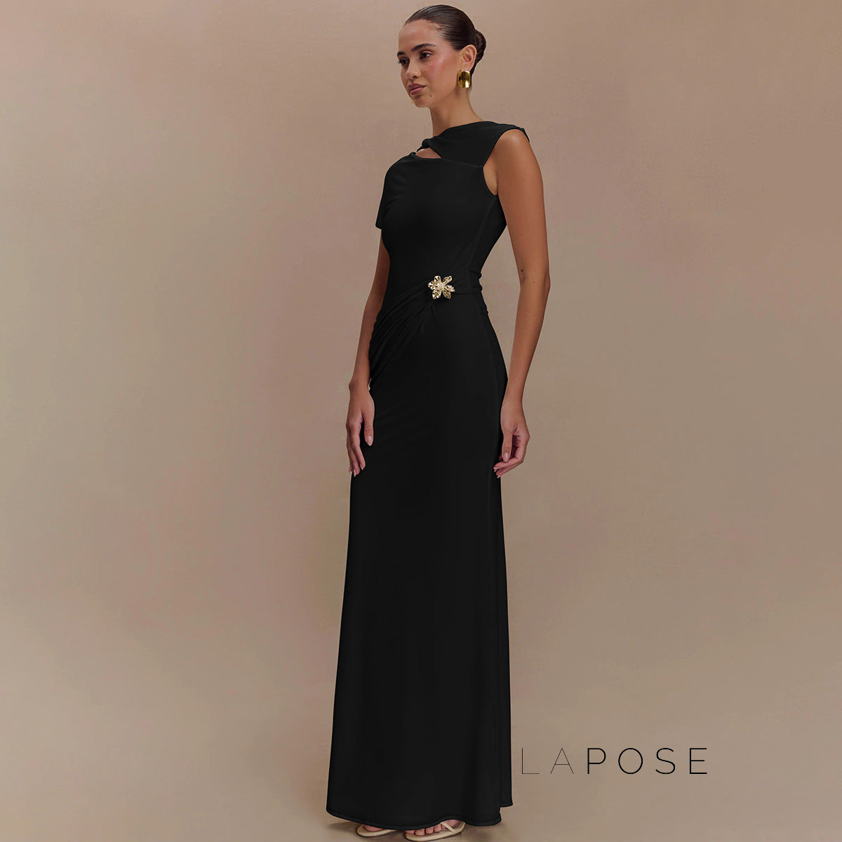 Jaleyah Backless Midi Dress [MA39W2BV]