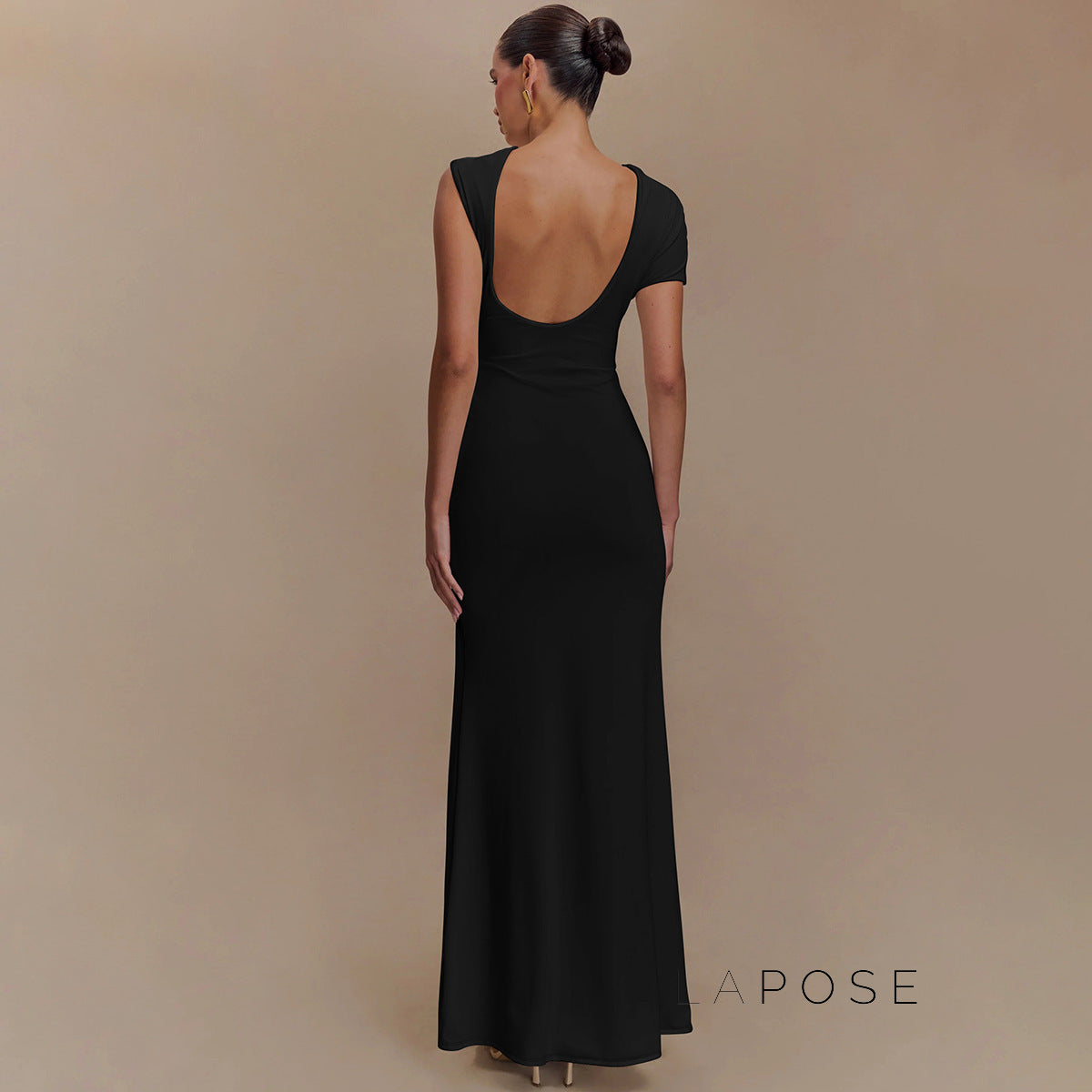 Jaleyah Backless Midi Dress [2JNSUUOA]