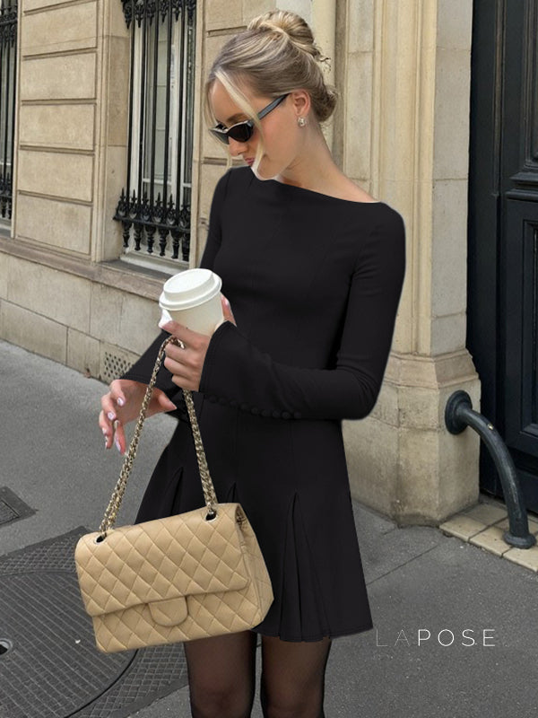 Jamyah Pleated Mini Dress [M5W36K75]