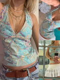 Jana Sequin Floral Halter Top [NT3BYP0F]