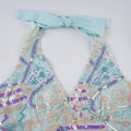 Jana Sequin Floral Halter Top [GZJ04QL4]