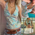 Jana Sequin Floral Halter Top [IT0OZ962]