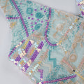 Jana Sequin Floral Halter Top [1560KKDB]