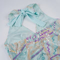 Jana Sequin Floral Halter Top [VWFLOM3P]