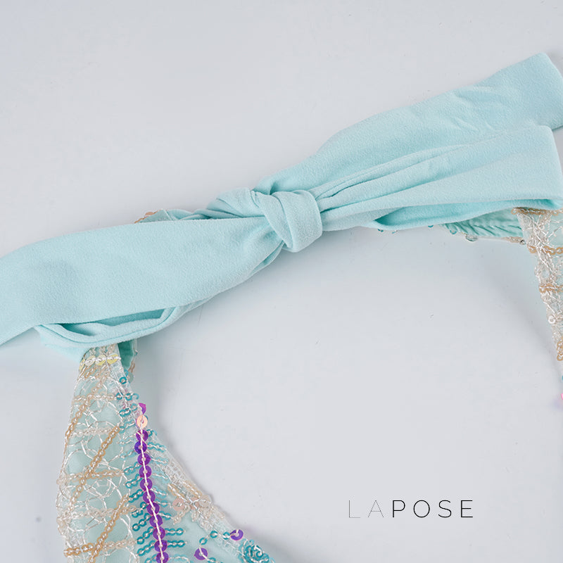Jana Sequin Floral Halter Top [IPOWJOWC]
